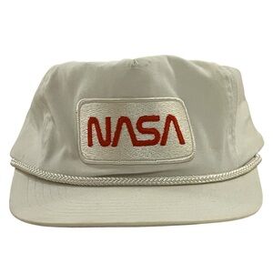 Armadillo Brand Vintage NASA Adjustable Red White Cloth Cap